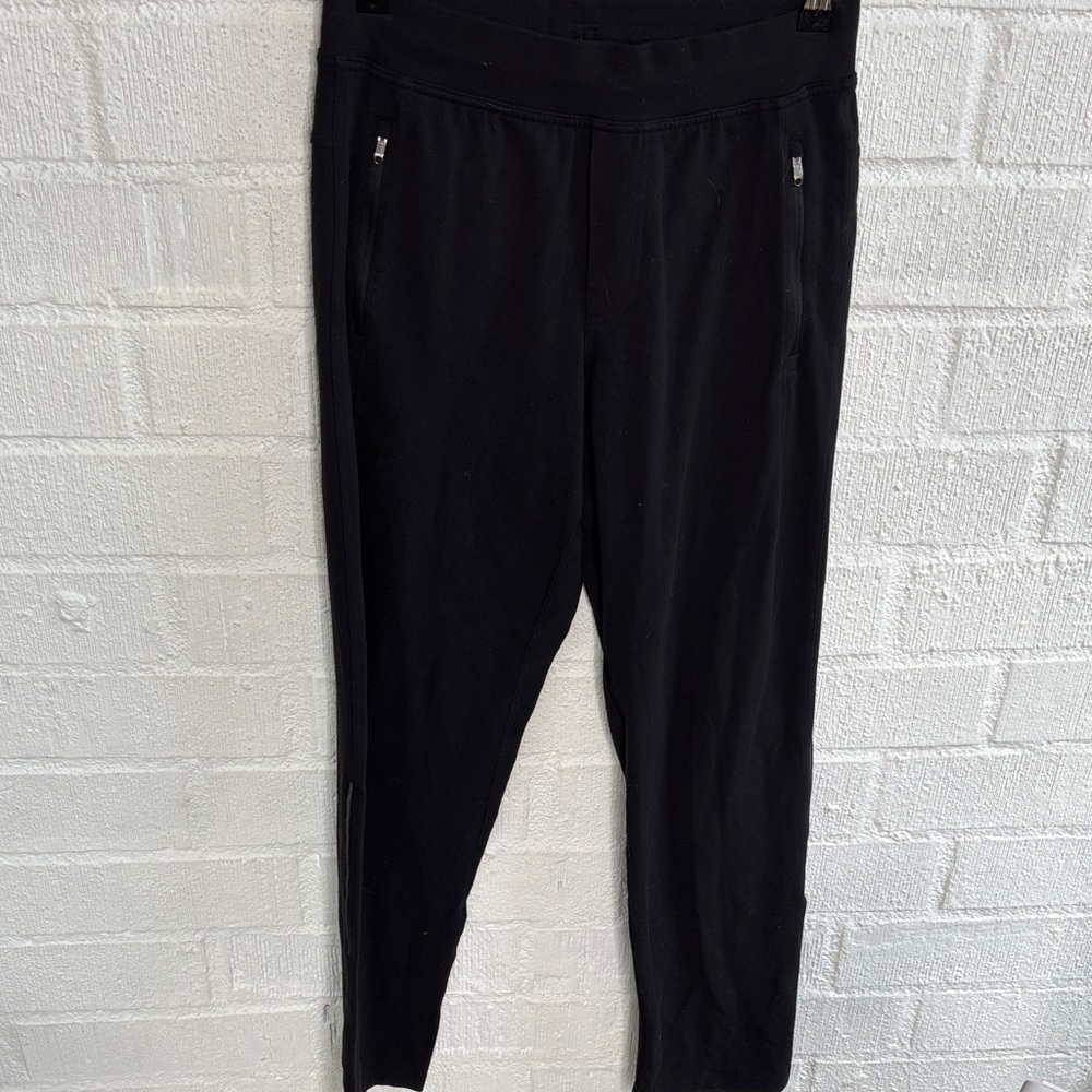 lululemon athletica Men's Black Pants with Zipper Detail sz S